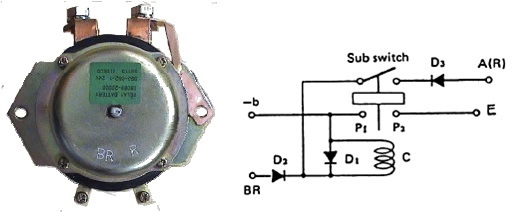 battery relay negatif 4 terminal