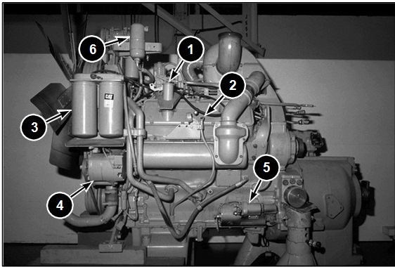 left side engine d9r